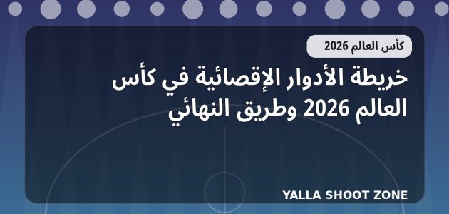 خريطة الأدوار الإقصائية في كأس العالم 2026 وطريق النهائي